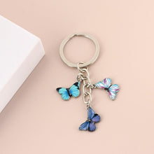 Load image into Gallery viewer, New Colorful Enamel Butterfly Keychain Insects Car Key Women Bag Accessories Jewelry Gifts
