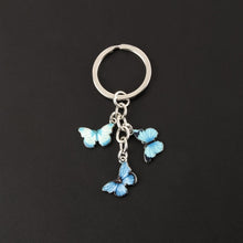 Load image into Gallery viewer, New Colorful Enamel Butterfly Keychain Insects Car Key Women Bag Accessories Jewelry Gifts
