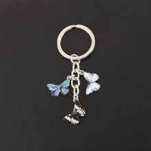Load image into Gallery viewer, New Colorful Enamel Butterfly Keychain Insects Car Key Women Bag Accessories Jewelry Gifts
