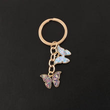 Load image into Gallery viewer, New Colorful Enamel Butterfly Keychain Insects Car Key Women Bag Accessories Jewelry Gifts
