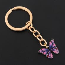Load image into Gallery viewer, New Colorful Enamel Butterfly Keychain Insects Car Key Women Bag Accessories Jewelry Gifts
