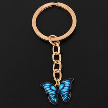 Load image into Gallery viewer, New Colorful Enamel Butterfly Keychain Insects Car Key Women Bag Accessories Jewelry Gifts
