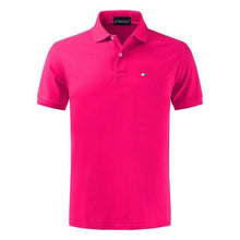Load image into Gallery viewer, Top Quality 2020 New Solid Color Mens Polos Shirts 100% Cotton Short Sleeve Casual Polos Hommes Fashion Summer Lapel Male tops
