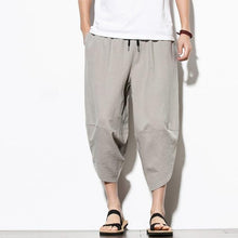 Load image into Gallery viewer, Dropshipping Summer Cotton Harem Pants Men Casual Hip Hop Trousers Cross Bloomers Calf-Length Pants Joggers Streetwear
