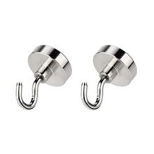 Load image into Gallery viewer, Heavy Duty Magnetic Hook, Strong Neodymium Magnets Hook for Home, Kitchen, Workplace,etc ,D16mm Hold up to 80Pounds, Pack of 4
