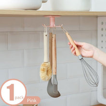Load image into Gallery viewer, 360 Degrees Rotated Kitchen Hooks Self Adhesive 6 Hooks Home Wall Door Hook Handbag Clothes Ties Bag Hanger Hanging Rack
