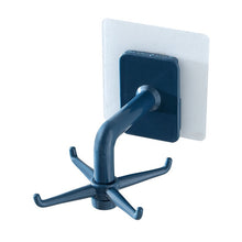Load image into Gallery viewer, 360 Degrees Rotated Kitchen Hooks Self Adhesive 6 Hooks Home Wall Door Hook Handbag Clothes Ties Bag Hanger Hanging Rack
