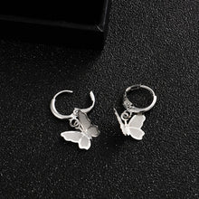 Load image into Gallery viewer, Long Tassel Butterfly Drop Earrings Silver Color 2020 Fashion Hanging Women Earrings Summer Jewelry Girls Party Gift
