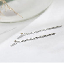 Load image into Gallery viewer, Long Tassel Butterfly Drop Earrings Silver Color 2020 Fashion Hanging Women Earrings Summer Jewelry Girls Party Gift
