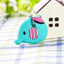 Load image into Gallery viewer, Cute Cartoon Keychain Silicone Cat Dog Protective Key Case Cover for Key Control Dust Cap Holder Gift Women Key Chain
