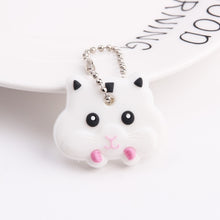 Load image into Gallery viewer, Cute Cartoon Keychain Silicone Cat Dog Protective Key Case Cover for Key Control Dust Cap Holder Gift Women Key Chain
