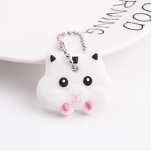 Load image into Gallery viewer, Cute Cartoon Keychain Silicone Cat Dog Protective Key Case Cover for Key Control Dust Cap Holder Gift Women Key Chain
