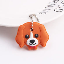 Load image into Gallery viewer, Cute Cartoon Keychain Silicone Cat Dog Protective Key Case Cover for Key Control Dust Cap Holder Gift Women Key Chain
