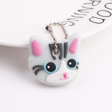 Load image into Gallery viewer, Cute Cartoon Keychain Silicone Cat Dog Protective Key Case Cover for Key Control Dust Cap Holder Gift Women Key Chain
