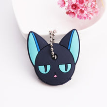 Load image into Gallery viewer, Cute Cartoon Keychain Silicone Cat Dog Protective Key Case Cover for Key Control Dust Cap Holder Gift Women Key Chain
