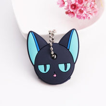Load image into Gallery viewer, Cute Cartoon Keychain Silicone Cat Dog Protective Key Case Cover for Key Control Dust Cap Holder Gift Women Key Chain
