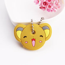 Load image into Gallery viewer, Cute Cartoon Keychain Silicone Cat Dog Protective Key Case Cover for Key Control Dust Cap Holder Gift Women Key Chain
