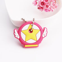 Load image into Gallery viewer, Cute Cartoon Keychain Silicone Cat Dog Protective Key Case Cover for Key Control Dust Cap Holder Gift Women Key Chain
