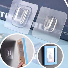 Load image into Gallery viewer, Double sided adhesive wall hooks Wall Hanger Strong Transparent Suction Cup Sucker Hook Wall Storage Holder Kitchen Bathroom
