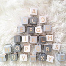 Load image into Gallery viewer, Wood Letters Numbers Block Decoration DIY Alphabet Craft For Wedding baby Education Toy Newborn Keepsake Gift Photo Shoot Decor
