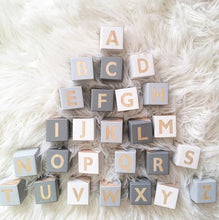 Load image into Gallery viewer, Wood Letters Numbers Block Decoration DIY Alphabet Craft For Wedding baby Education Toy Newborn Keepsake Gift Photo Shoot Decor
