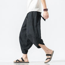 Load image into Gallery viewer, Dropshipping Summer Cotton Harem Pants Men Casual Hip Hop Trousers Cross Bloomers Calf-Length Pants Joggers Streetwear

