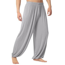 Load image into Gallery viewer, Yoga Pants Men\'s Casual Solid Color Baggy Trousers Belly Dance Yoga Harem Pants Slacks sweatpants Trendy Loose Dance Clothing
