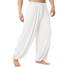 Load image into Gallery viewer, Yoga Pants Men\'s Casual Solid Color Baggy Trousers Belly Dance Yoga Harem Pants Slacks sweatpants Trendy Loose Dance Clothing
