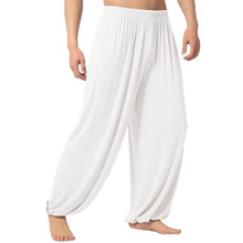 Load image into Gallery viewer, Yoga Pants Men\'s Casual Solid Color Baggy Trousers Belly Dance Yoga Harem Pants Slacks sweatpants Trendy Loose Dance Clothing
