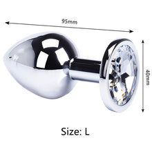 Load image into Gallery viewer, Anal Plug Sex Toys Mini Round Shaped  Metal Stainless Smooth Steel Butt Small Tail Female/Male Dildo Intimate Goods
