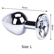 Load image into Gallery viewer, Anal Plug Sex Toys Mini Round Shaped  Metal Stainless Smooth Steel Butt Small Tail Female/Male Dildo Intimate Goods
