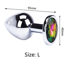 Load image into Gallery viewer, Anal Plug Sex Toys Mini Round Shaped  Metal Stainless Smooth Steel Butt Small Tail Female/Male Dildo Intimate Goods
