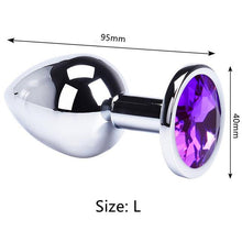 Load image into Gallery viewer, Anal Plug Sex Toys Mini Round Shaped  Metal Stainless Smooth Steel Butt Small Tail Female/Male Dildo Intimate Goods
