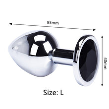 Load image into Gallery viewer, Anal Plug Sex Toys Mini Round Shaped  Metal Stainless Smooth Steel Butt Small Tail Female/Male Dildo Intimate Goods
