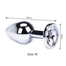 Load image into Gallery viewer, Anal Plug Sex Toys Mini Round Shaped  Metal Stainless Smooth Steel Butt Small Tail Female/Male Dildo Intimate Goods
