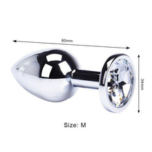Load image into Gallery viewer, Anal Plug Sex Toys Mini Round Shaped  Metal Stainless Smooth Steel Butt Small Tail Female/Male Dildo Intimate Goods
