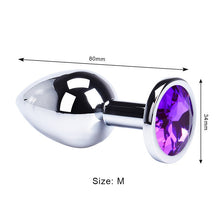 Load image into Gallery viewer, Anal Plug Sex Toys Mini Round Shaped  Metal Stainless Smooth Steel Butt Small Tail Female/Male Dildo Intimate Goods
