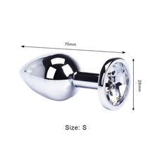 Load image into Gallery viewer, Anal Plug Sex Toys Mini Round Shaped  Metal Stainless Smooth Steel Butt Small Tail Female/Male Dildo Intimate Goods
