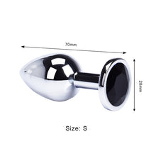 Load image into Gallery viewer, Anal Plug Sex Toys Mini Round Shaped  Metal Stainless Smooth Steel Butt Small Tail Female/Male Dildo Intimate Goods
