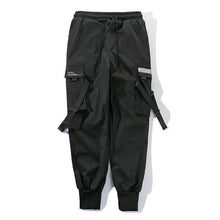 Load image into Gallery viewer, Ribbons Harem Joggers Men Cargo Pants Streetwear 2021 Hip Hop Casual Pockets Cotton Track Pants Male Harajuku Fashion Trousers
