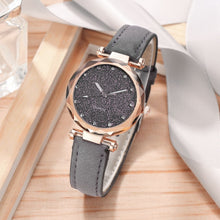Load image into Gallery viewer, Casual Women Romantic Starry Sky Wrist Watch bracelet Leather Rhinestone Designer Ladies Clock Simple Dress Gfit  Montre Femme
