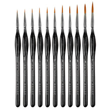 Load image into Gallery viewer, 1Set Numbers Brushes Artistic Accessories Multipurpose Painting Supplies Sketch Pen Oil Painting Pens Red/Black Wooden
