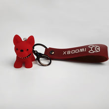 Load image into Gallery viewer, Fashion Punk French Bulldog Keychain PU Leather Dog Keychains for Women Bag Pendant Jewelry Trinket Men's Car Key Ring Key Chain
