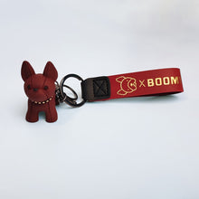 Load image into Gallery viewer, Fashion Punk French Bulldog Keychain PU Leather Dog Keychains for Women Bag Pendant Jewelry Trinket Men's Car Key Ring Key Chain
