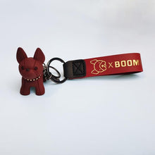 Load image into Gallery viewer, Fashion Punk French Bulldog Keychain PU Leather Dog Keychains for Women Bag Pendant Jewelry Trinket Men's Car Key Ring Key Chain
