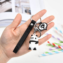 Load image into Gallery viewer, Fashion Punk French Bulldog Keychain PU Leather Dog Keychains for Women Bag Pendant Jewelry Trinket Men's Car Key Ring Key Chain
