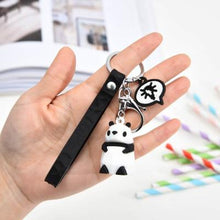 Load image into Gallery viewer, Fashion Punk French Bulldog Keychain PU Leather Dog Keychains for Women Bag Pendant Jewelry Trinket Men's Car Key Ring Key Chain

