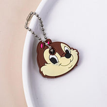 Load image into Gallery viewer, Cute Cartoon Keychain Silicone Cat Dog Protective Key Case Cover for Key Control Dust Cap Holder Gift Women Key Chain
