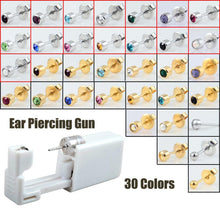 Load image into Gallery viewer, 1PC Disposable Sterile Ear Piercing Unit Cartilage Tragus Helix Piercing Gun NO PAIN Piercer Tool Machine Kit Stud DIY Jewelry
