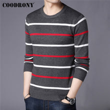 Load image into Gallery viewer, COODRONY Brand Sweater Men Fashion Casual Striped O-Neck Pull Homme Spring Autumn Cotton Knitwear Pullover Clothing Jersey C1003
